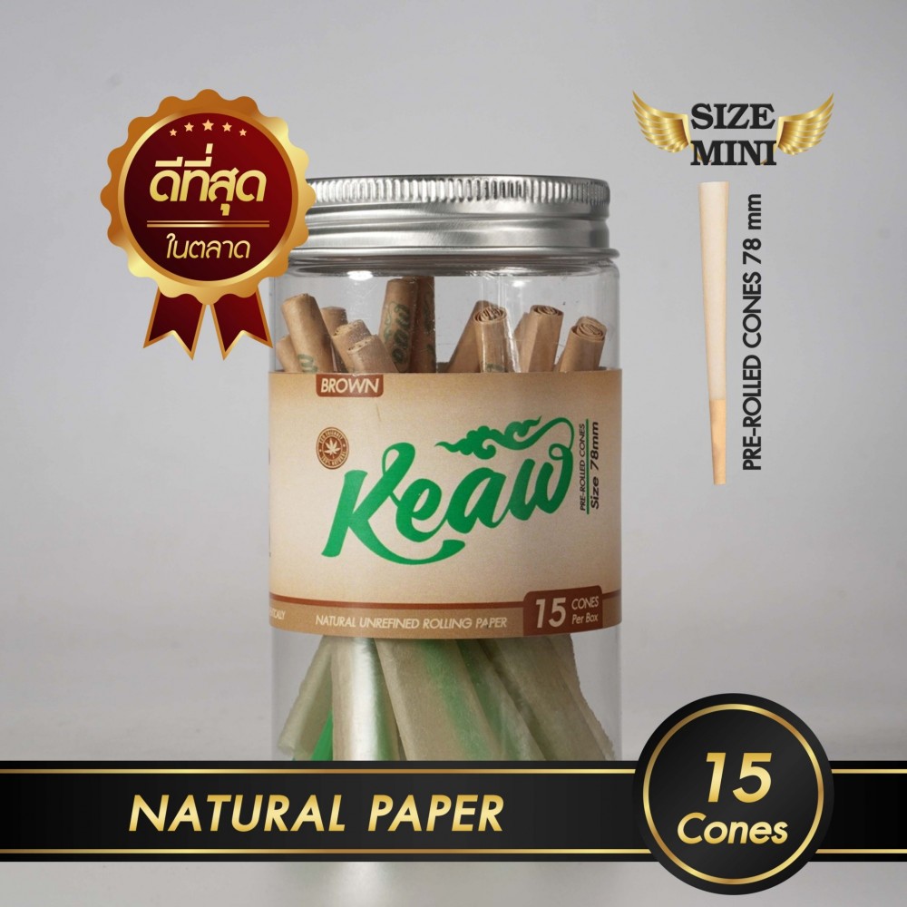 กระดาษโรลพันสำเร็จ NATURAL PAPER Medium-Size 78mm [Brown]
