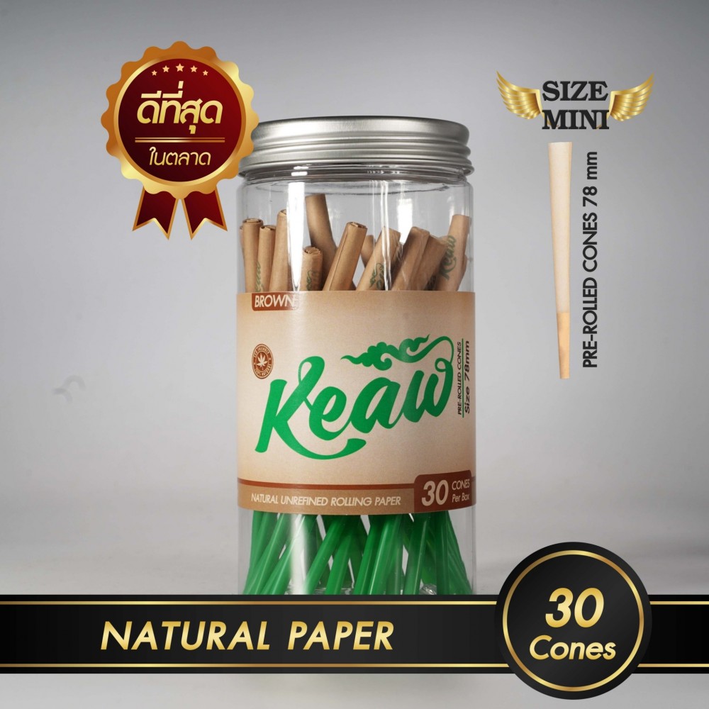 กระดาษโรลพันสำเร็จ NATURAL PAPER Medium-Size 78mm [Brown]