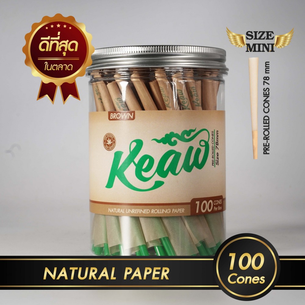 กระดาษโรลพันสำเร็จ NATURAL PAPER Medium-Size 78mm [Brown]