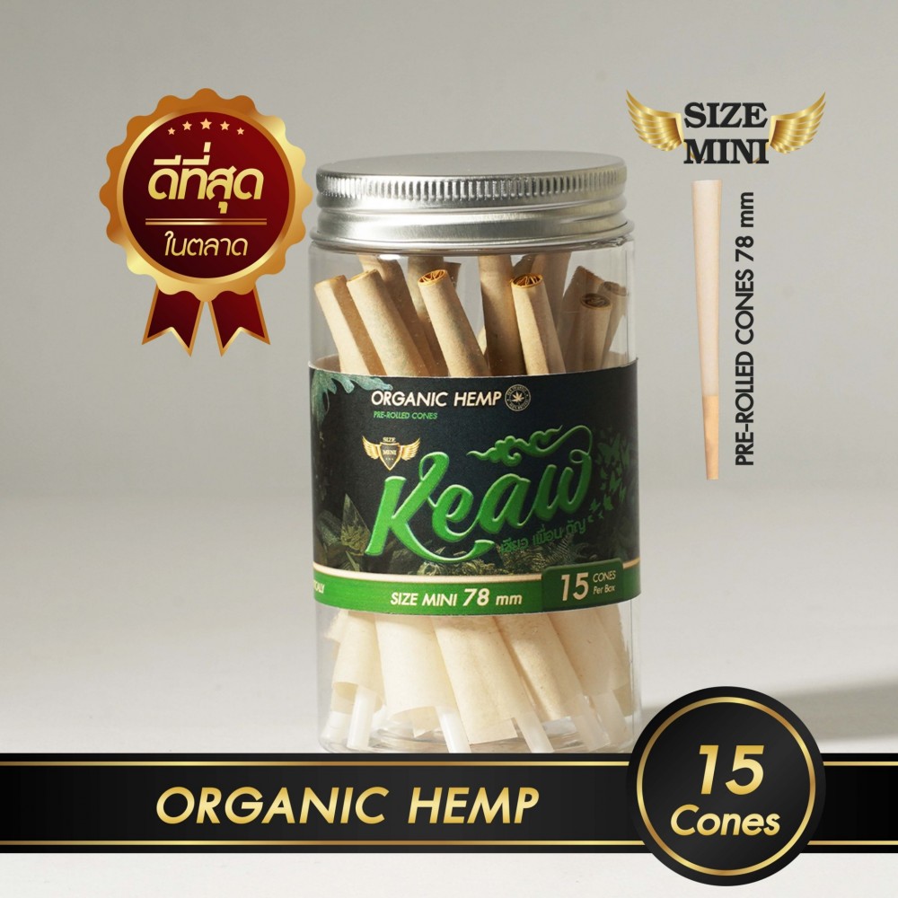 กระดาษโรลพันสำเร็จ Organic Hemp Medium-Size 78mm[Hemp]