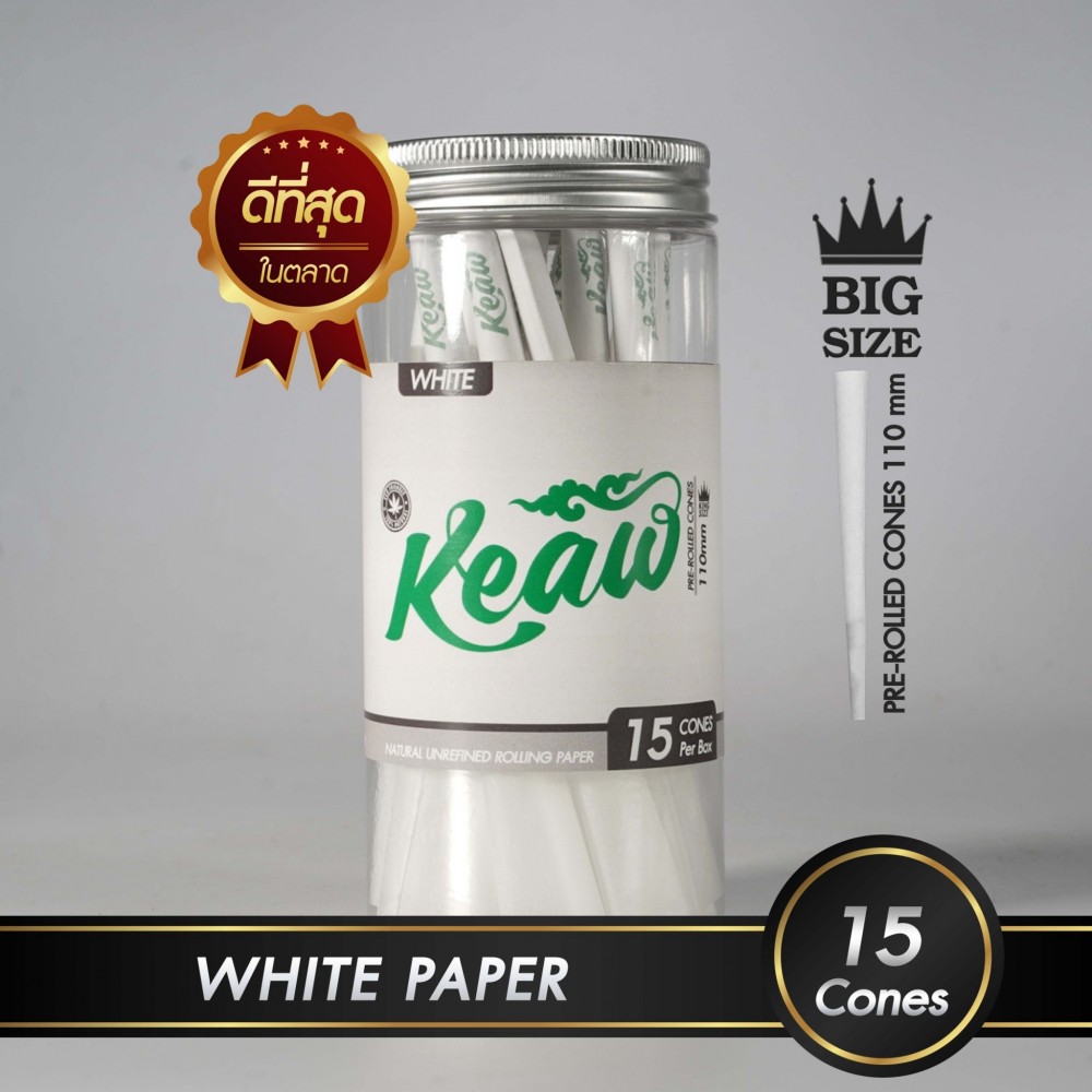 กระดาษโรลพันสำเร็จ NATURAL PAPER King-Size 110mm [White]
