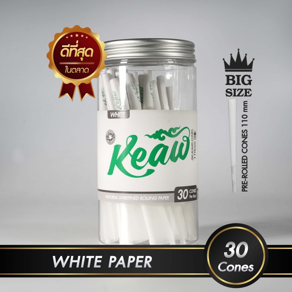 กระดาษโรลพันสำเร็จ NATURAL PAPER King-Size 110mm [White]