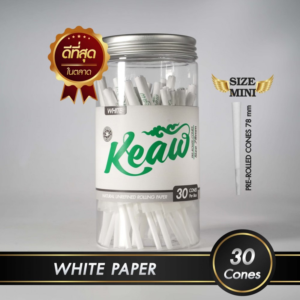 กระดาษโรลพันสำเร็จ NATURAL PAPER Medium-Size 78mm [White]
