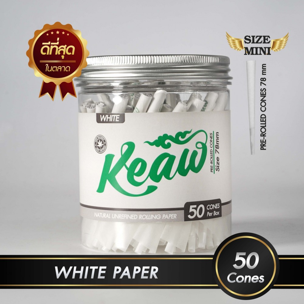 กระดาษโรลพันสำเร็จ NATURAL PAPER Medium-Size 78mm [White]