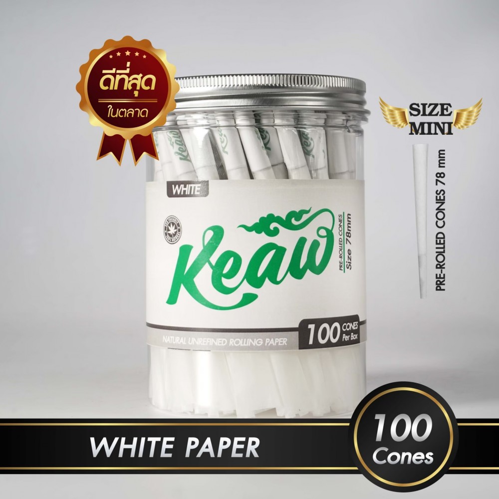 กระดาษโรลพันสำเร็จ NATURAL PAPER Medium-Size 78mm [White]