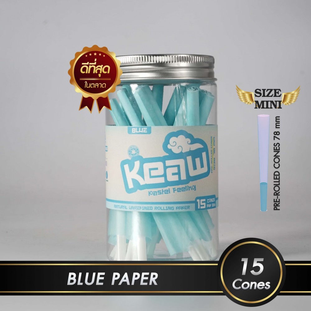 กระดาษโรลพันสำเร็จ NATURAL PAPER Medium-Size 78mm [Blue]