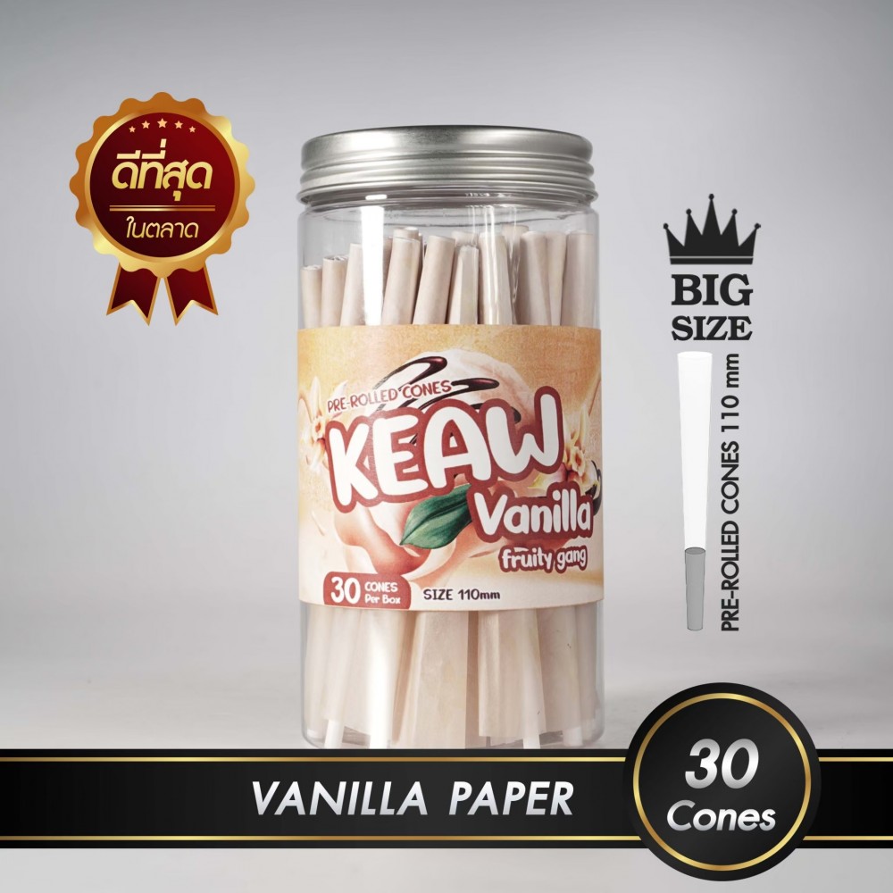 กระดาษโรลพันสำเร็จ FRUITY GANG King-Size 110mm [Vanilla]