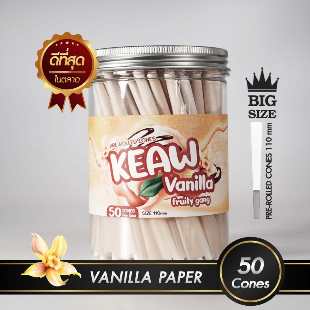 กระดาษโรลพันสำเร็จ FRUITY GANG King-Size 110mm [Vanilla]