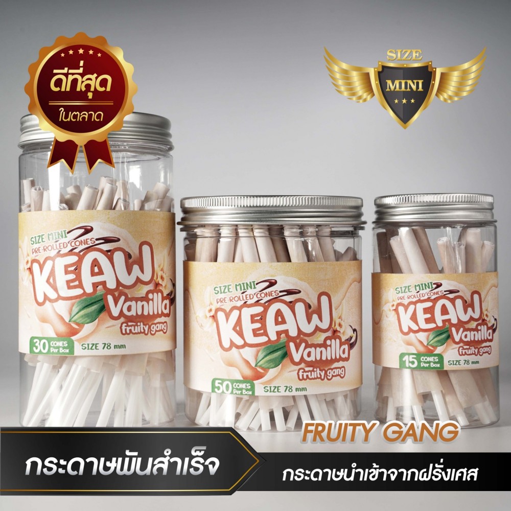 กระดาษโรลพันสำเร็จ FRUITY GANG Medium-Size 78mm [Vanilla]