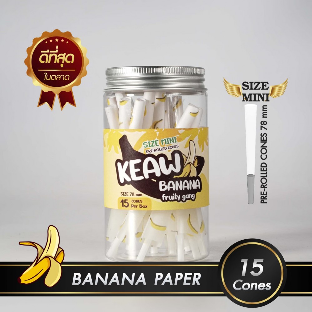 กระดาษโรลพันสำเร็จ FRUITY GANG Medium-Size 78mm [Banana]