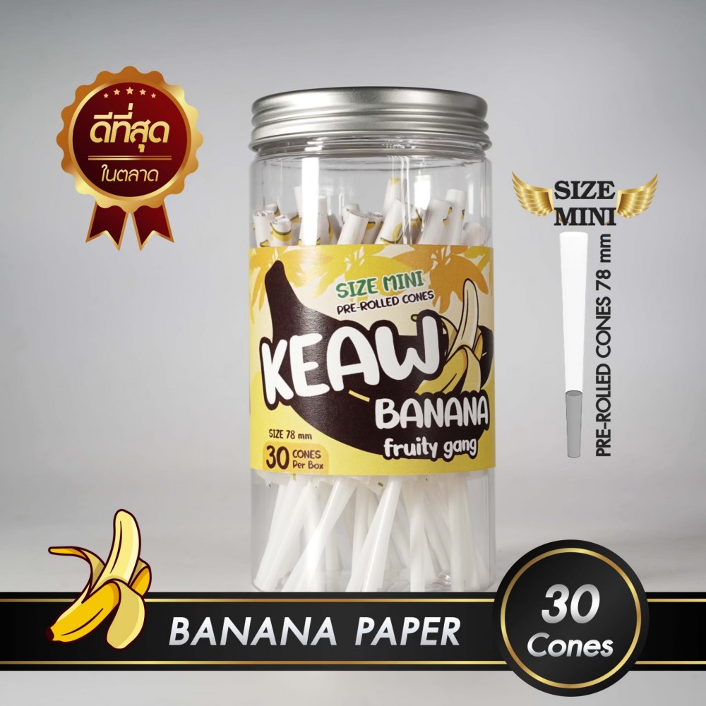 กระดาษโรลพันสำเร็จ FRUITY GANG Medium-Size 78mm [Banana]