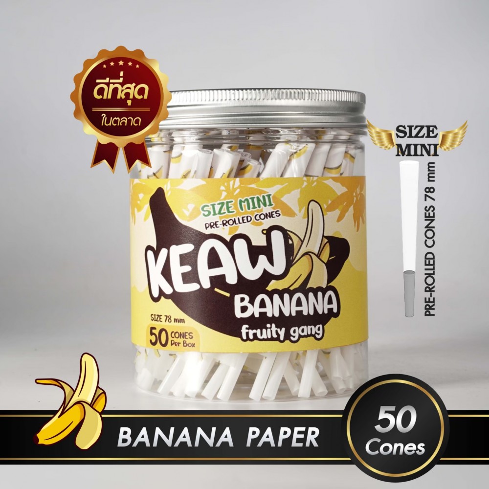กระดาษโรลพันสำเร็จ FRUITY GANG Medium-Size 78mm [Banana]