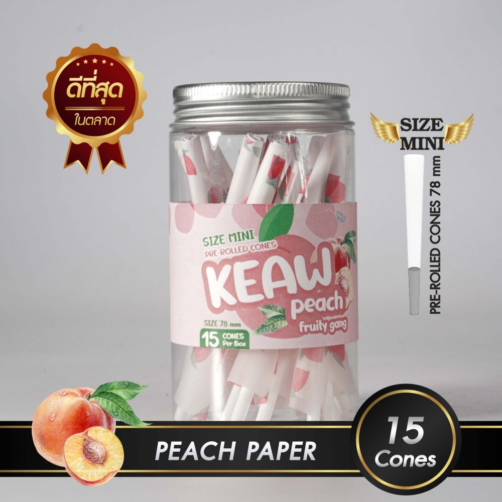 กระดาษโรลพันสำเร็จ FRUITY GANG Medium-Size 78mm [Peach]