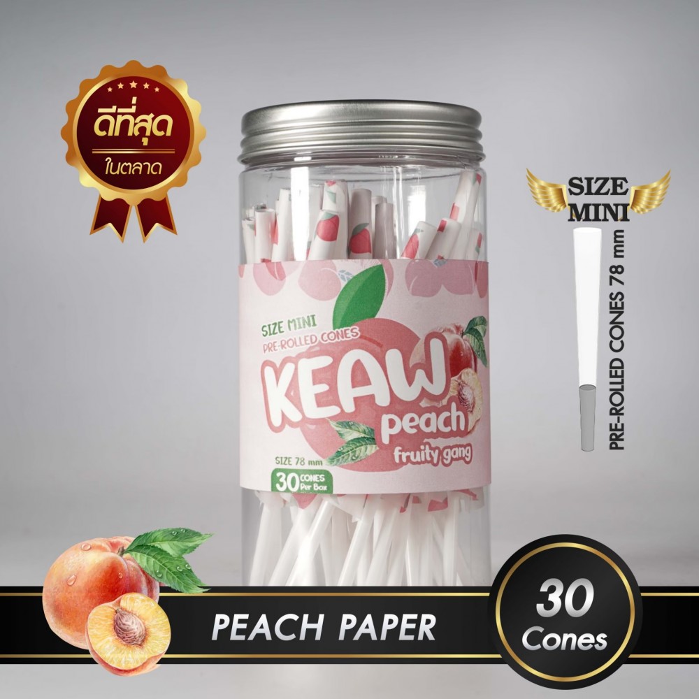 กระดาษโรลพันสำเร็จ FRUITY GANG Medium-Size 78mm [Peach]