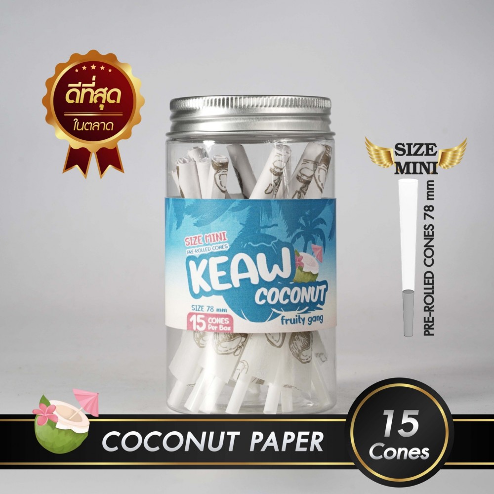 กระดาษโรลพันสำเร็จ FRUITY GANG Medium-Size 78mm [Coconut]