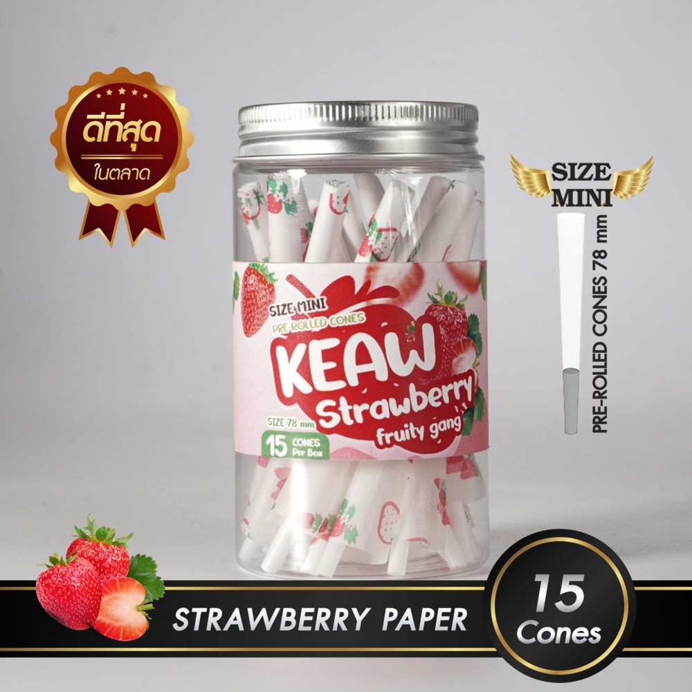 กระดาษโรลพันสำเร็จ FRUITY GANG Medium-Size 78mm [Strawberry]