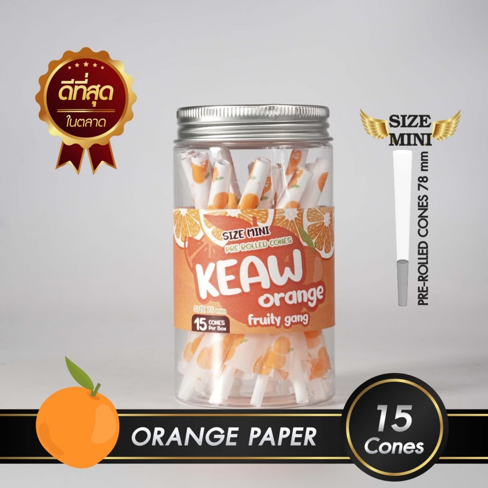 กระดาษโรลพันสำเร็จ FRUITY GANG Medium-Size 78mm [Orange]