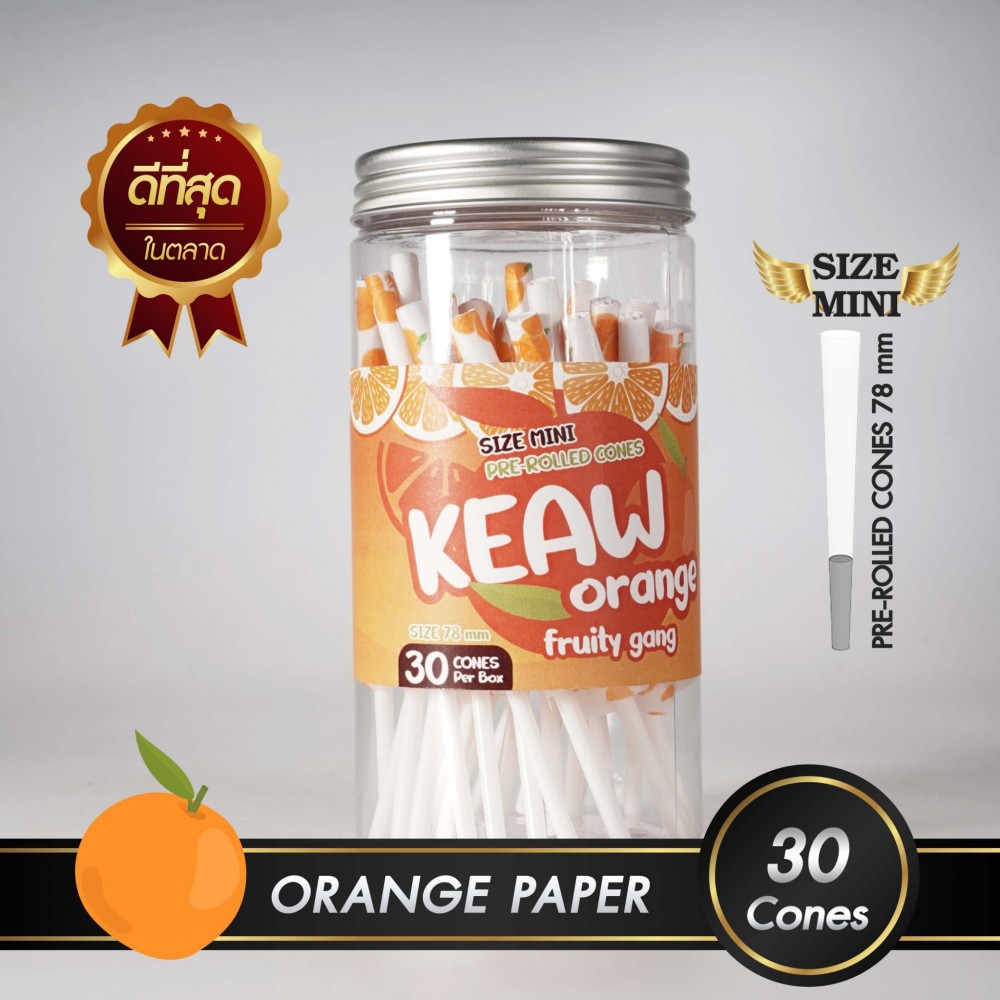 กระดาษโรลพันสำเร็จ FRUITY GANG Medium-Size 78mm [Orange]