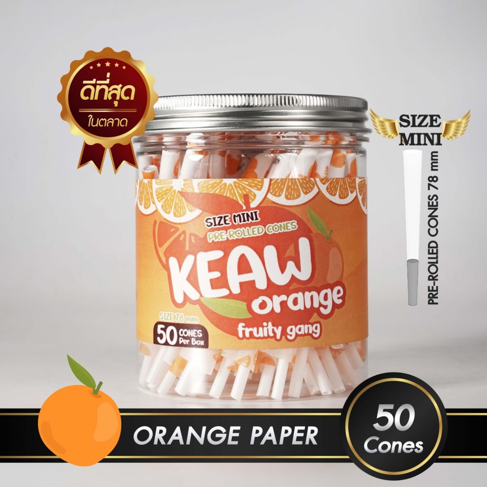 กระดาษโรลพันสำเร็จ FRUITY GANG Medium-Size 78mm [Orange]
