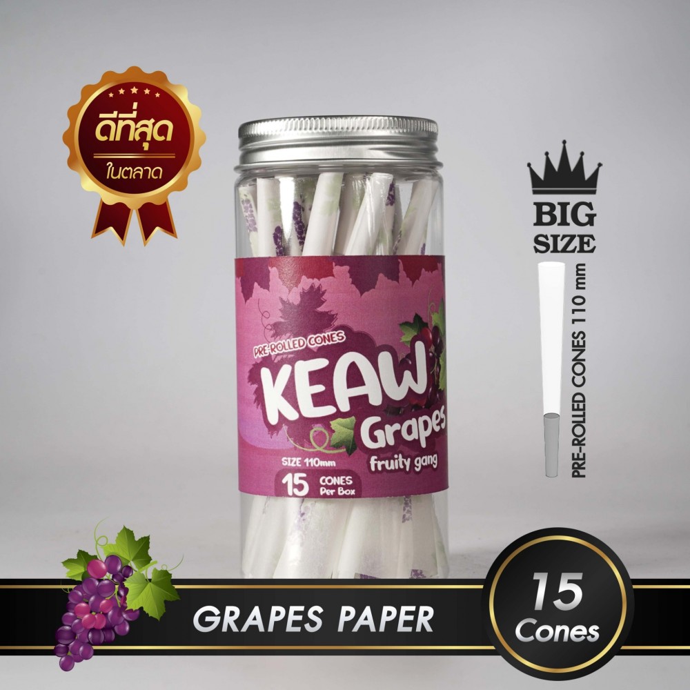 กระดาษโรลพันสำเร็จ FRUITY GANG King-Size 110mm [Grape]