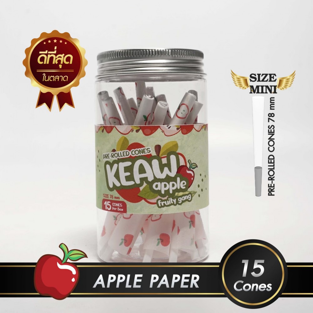 กระดาษโรลพันสำเร็จ FRUITY GANG Medium-Size 78mm [Apple]
